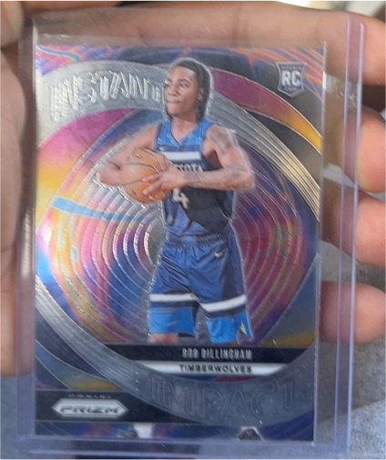 2024-25 Panini Prizm #8 Rob Dillingham Instant Impact Rookie Card — front