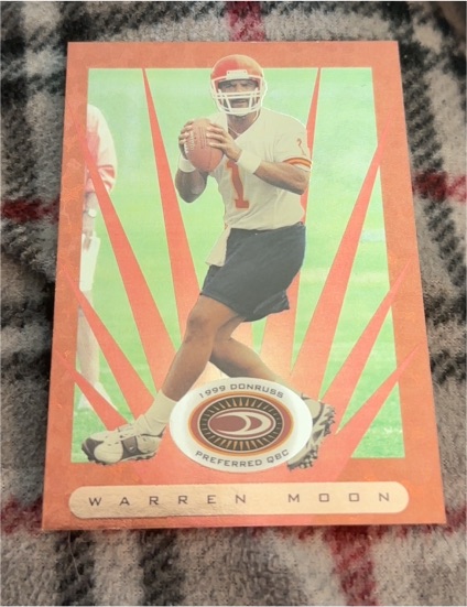 1999 Donruss Preferred QBC #34 Warren Moon — front