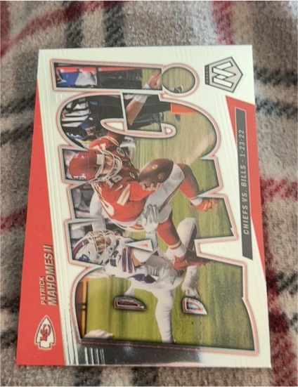 2022 Panini Mosaic #B-10 Patrick Mahomes II Bang! — front