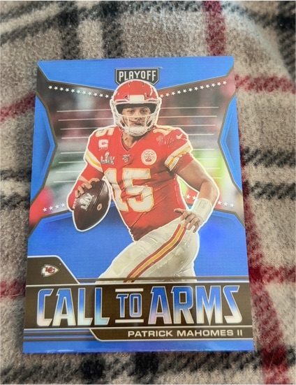 2021 Panini Playoff #CA-PMA Patrick Mahomes II Call to Arms — front