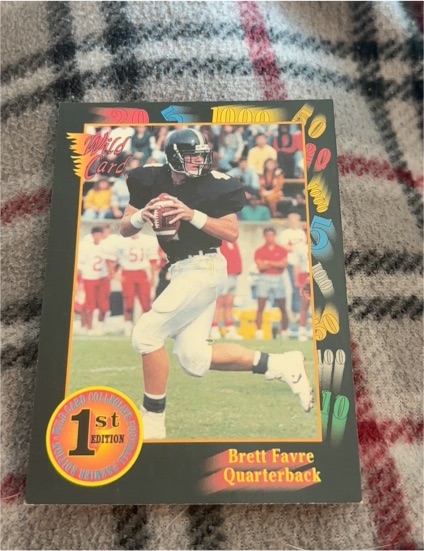 1991 Wild Card #119 Brett Favre Rookie — front