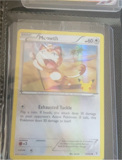 2016 Pokémon XY Generations #53 Meowth — front
