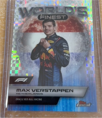 2024 Topps Finest Formula 1 World's Finest #WF-12 Max Verstappen — front