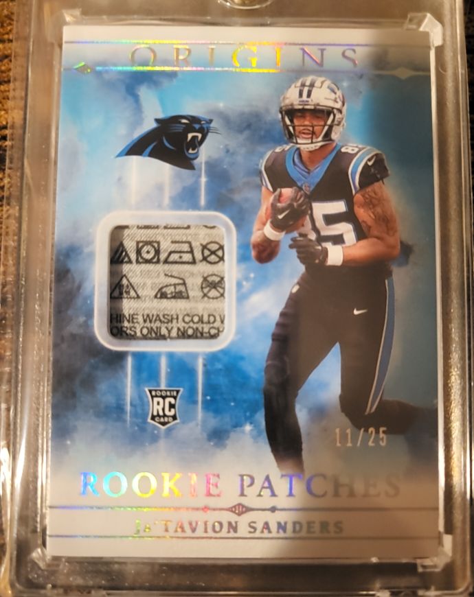 2024 Panini Origins Rookie Patches #RPT-JSA Ja'Tavion Sanders — front