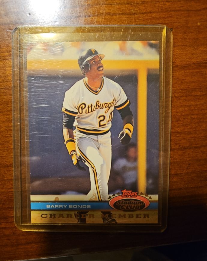 1991 Topps Stadium Club Charter Member #B40a Barry Bonds — front