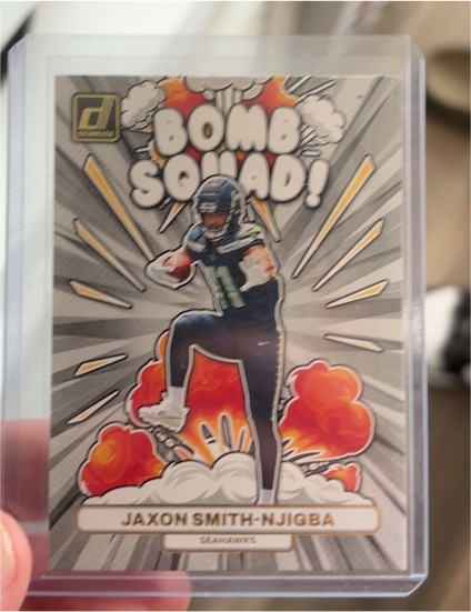 2023 Panini Donruss #BS-10 Jaxon Smith-Njigba Bomb Squad Rookie — front