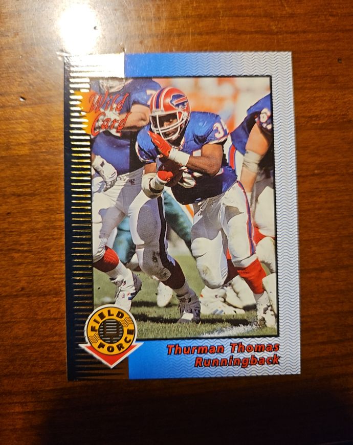 1992 Wild Card Field Force Thurman Thomas — front