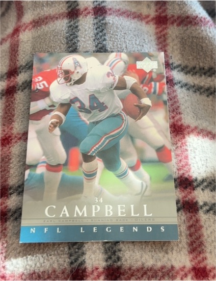 2000 Upper Deck NFL Legends #25 Earl Campbell — front