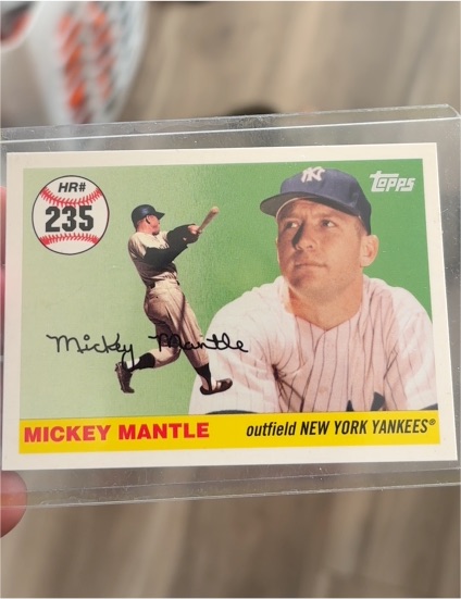 2007 Topps Home Run History #235 Mickey Mantle — front
