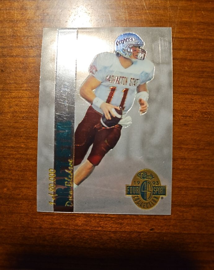 1993 Classic Four Sport #DS48 Drew Bledsoe Draft Star — front