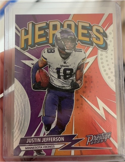 2023 Panini Prestige Heroes #H-8 Justin Jefferson — front