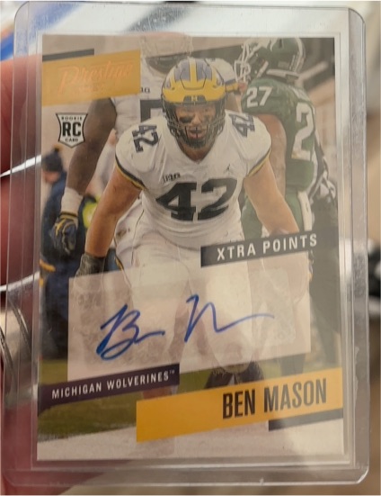 2021 Panini Chronicles Draft Picks Prestige Xtra Points Signatures #PS-BMS Ben Mason — front