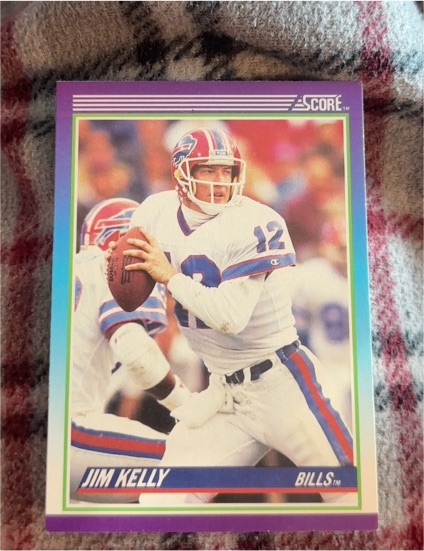 1990 Score #112 Jim Kelly Buffalo Bills — front