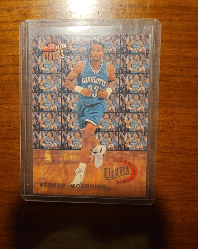 1992-93 Fleer Ultra #6 Alonzo Mourning — front