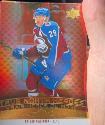 2025-26 Upper Deck Tim Hortons True North Heroes #TNH-9 Nathan MacKinnon — front