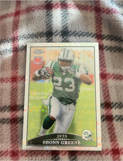 2009 Topps Chrome #TC176 Shonn Greene Rookie Card — front