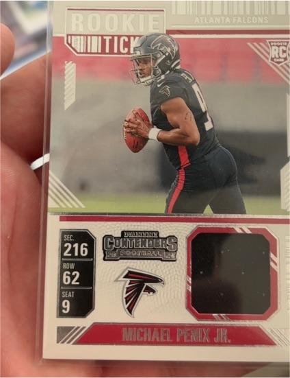 2024 Panini Contenders Rookie Ticket #RTS-MPJ Michael Penix Jr. — front