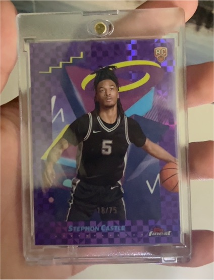 2024-25 Topps Finest #289 Stephon Castle — front