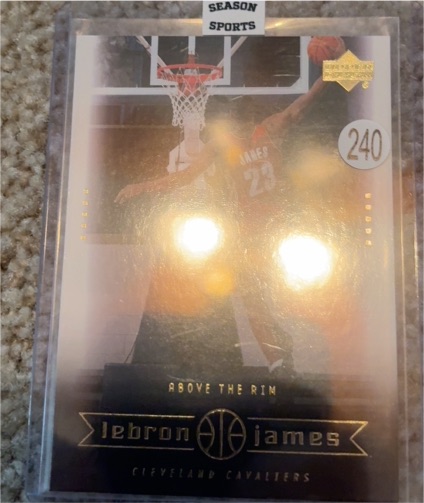 2003 Upper Deck #240 Above the Rim LeBron James — front
