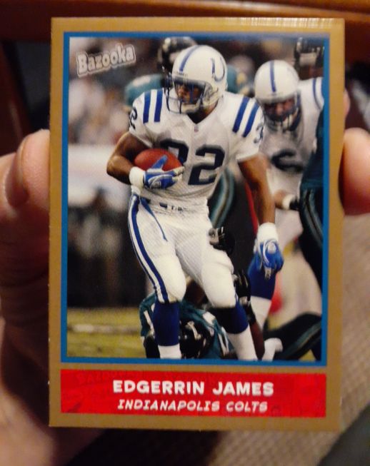 2004 Topps Bazooka Gold #48 Edgerrin James — front