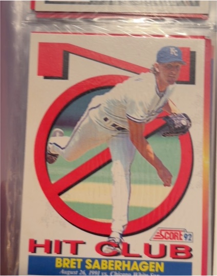 1992 Score #786 Bret Saberhagen — front