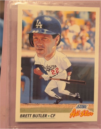 1991 Score #397 Brett Butler — front
