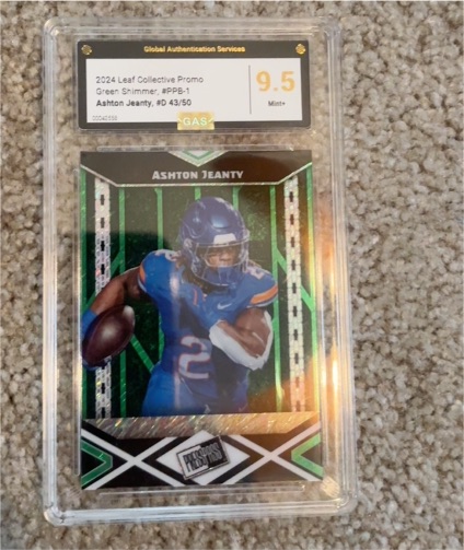 2024 Leaf Collective Promo #PPB-1 Ashton Jeanty — front