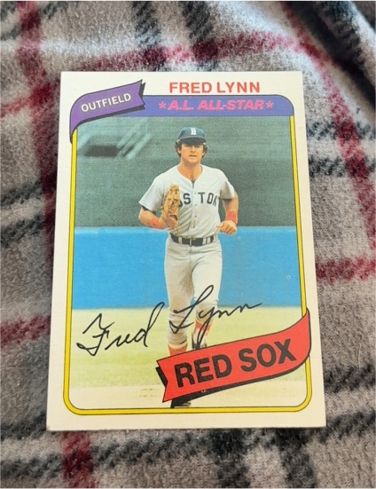 1980 Topps #110 Fred Lynn Boston Red Sox — front