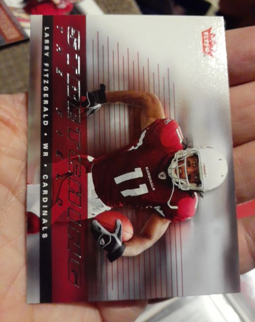 2006 Fleer Stretching the Field #SF-LF Larry Fitzgerald — front