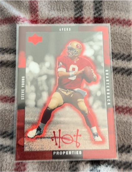 1996 Upper Deck Hot Properties #HT-8 Steve Young / Mark Brunell — front