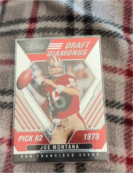2022 Panini Absolute Draft Diamonds #DD-8 Joe Montana — front