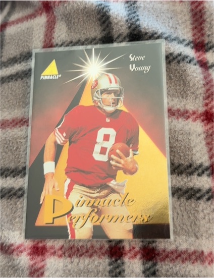 1994 Pinnacle Pinnacle Performers #PP6 Steve Young — front