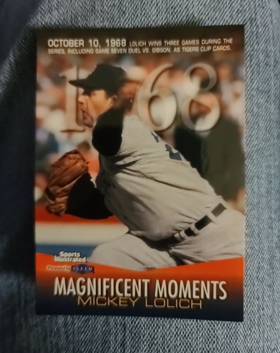 1998 Fleer Sports Illustrated #27 Mickey Lolich Magnificent Moments — front