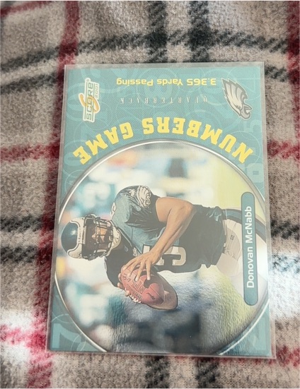 2001 Score - Numbers Game Donovan McNabb #NG-22 — front