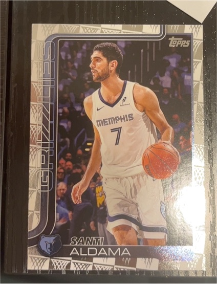 2025-26 Topps #187 Santi Aldama — front