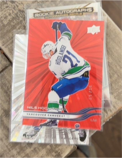 2025-26 Upper Deck Series 1 Outburst #178 Nils Hoglander — front