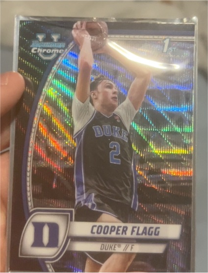 2024-25 Bowman University Chrome #16 Cooper Flagg — front