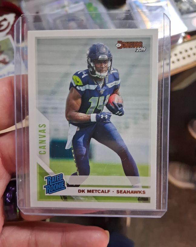 2019 Donruss #313 DK Metcalf Rated Rookie Canvas — front