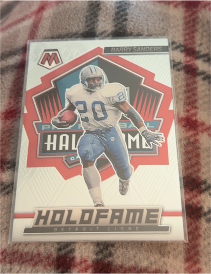 2022 Panini Mosaic #HF-12 Barry Sanders — front