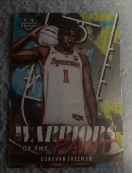 2024-25 Bowman Chrome University Warriors of the Paint #WP-1 Donavan Freeman — front