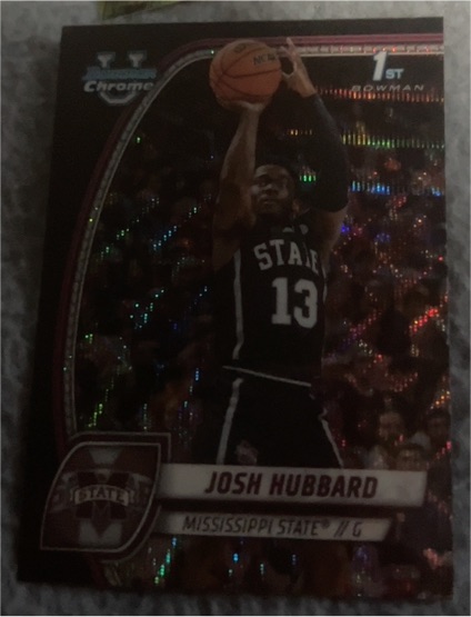 2024-25 Bowman Chrome University #35 Josh Hubbard — front