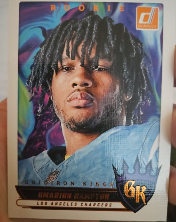 2025 Donruss Gridiron Kings #RGK-OHN Omarion Hampton Rookie — front