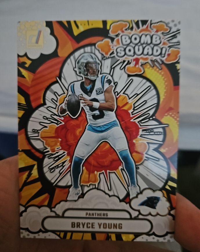 2025 Panini Donruss #BS-BYG Bryce Young Bomb Squad Carolina Panthers — front