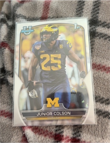2022 Bowman University Chrome #47 Junior Colson — front
