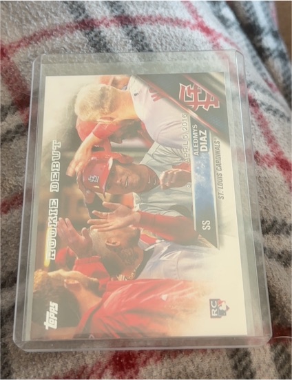 2016 Topps Update #US44 Aledmys Diaz Rookie Debut — front