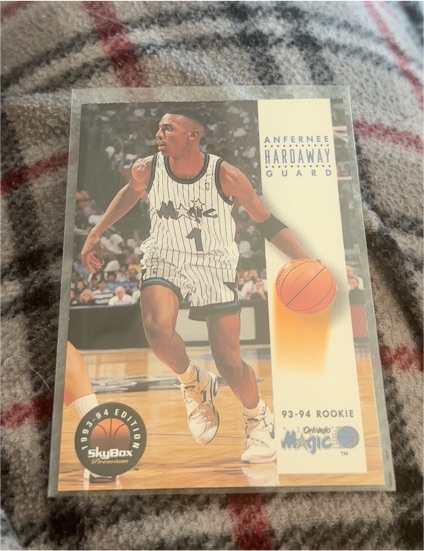 1993-94 Skybox Premium #259 Anfernee Hardaway Rookie Card Orlando Magic — front