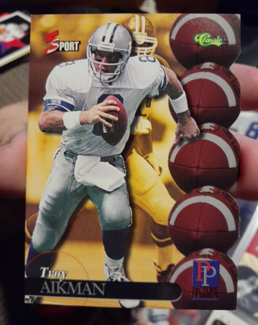 1995 Classic Five Sport #195 Troy Aikman — front