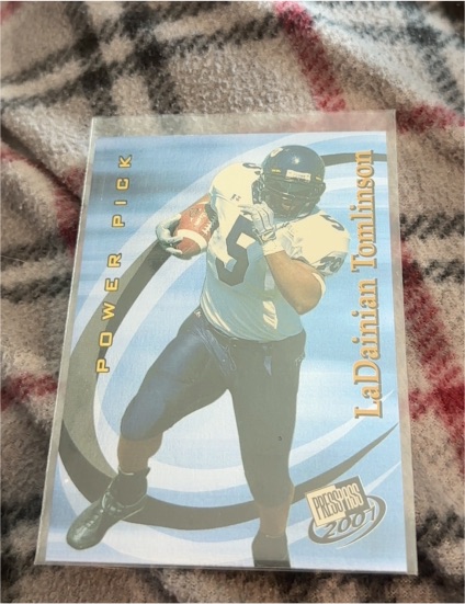 2001 Press Pass #49 LaDainian Tomlinson Rookie Power Pick — front