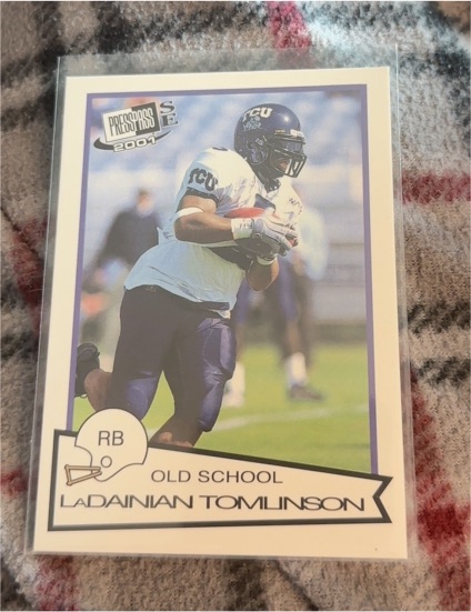 2001 Press Pass SE Old School #OS4 LaDainian Tomlinson — front