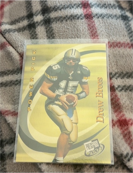 2001 Press Pass #46 Drew Brees Power Pick Rookie Card — front